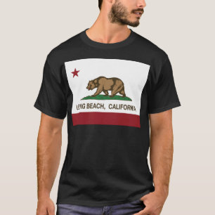 Camiseta T-shirt da bandeira da república de Long Beach