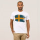Camiseta T-shirt da bandeira da suecia (Frente Completa)
