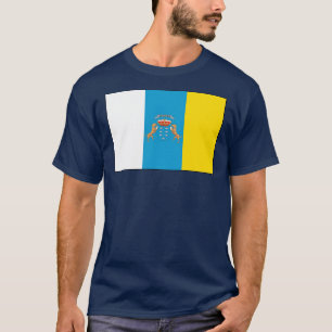 Camiseta T-shirt da bandeira das Ilhas Canárias