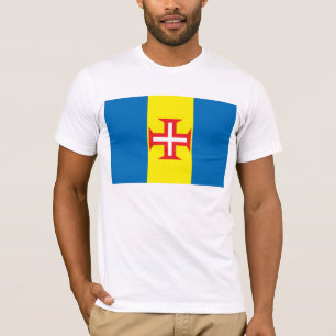 Camiseta T-shirt da bandeira das ilhas de Madeira
