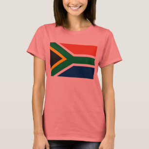 Camiseta T-shirt da bandeira de África do Sul