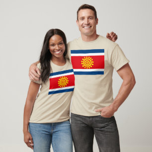 Camiseta T-shirt da bandeira de Angola
