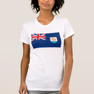 Camiseta T-shirt da bandeira de Anguilla