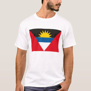 Camiseta T-shirt da bandeira de Antígua e de Barbuda