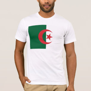 Camiseta T-shirt da bandeira de Argélia