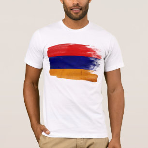 Camiseta T-shirt da bandeira de Arménia