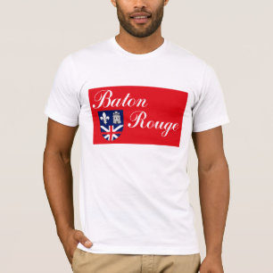 Camiseta T-shirt da bandeira de Baton Rouge