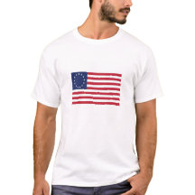 T-shirt da bandeira de Betsy Ross