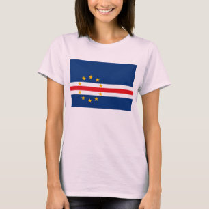 Camiseta T-shirt da bandeira de Cabo Verde