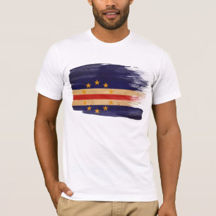Camiseta T-shirt da bandeira de Cabo Verde