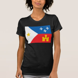 Camiseta T-shirt da bandeira de Cajun