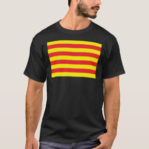 Camiseta T-shirt da bandeira de Catalonia