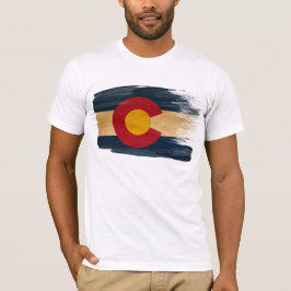 Camiseta T-shirt da bandeira de Colorado