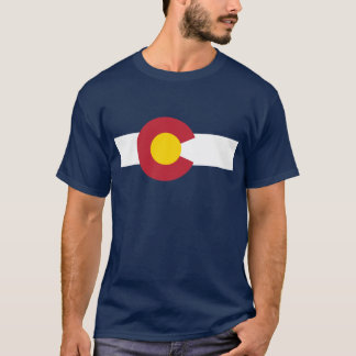 Camiseta T-shirt da bandeira de Colorado - bandeira de