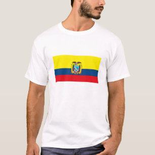Camiseta T-shirt da bandeira de Equador