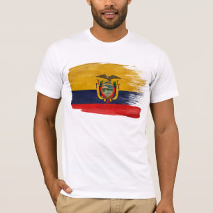 Camiseta T-shirt da bandeira de Equador