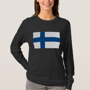 Camiseta T-shirt da bandeira de Finlandia