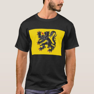 Camiseta T-shirt da bandeira de Flanders