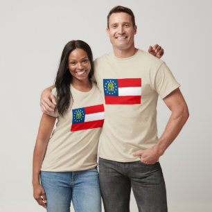 Camiseta T-shirt da bandeira de Geórgia