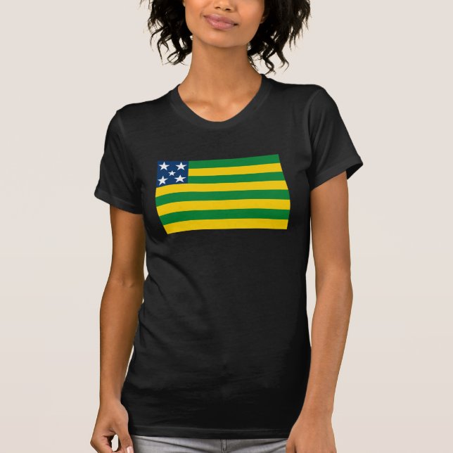 Camiseta T-shirt da bandeira de Goias (Frente)