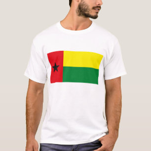 Camiseta T-shirt da bandeira de Guiné-Bissau