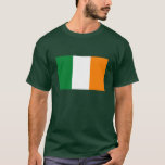 Camiseta T-shirt da bandeira de Ireland<br><div class="desc">Estes são nossos produtos da bandeira de Ireland. Mostre fora seu orgulho irlandês com estes artigos customizáveis da roupa. Sabido como o tricolour,  o verde representa a comunidade católica,  o oragne representa a comunidade do protestante,  e o branco representa a paz.</div>