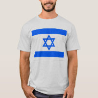 T-shirt da bandeira de Israel