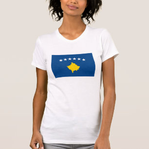 Camiseta T-shirt da bandeira de Kosovo