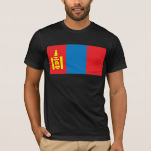 Camiseta T-shirt da bandeira de Mongolia