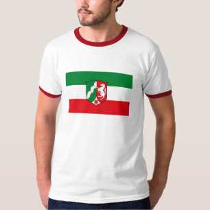 Camiseta T-shirt da bandeira de Nordrhein Westfalen