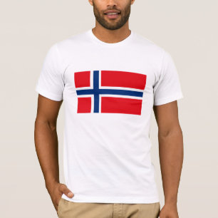 Camiseta T-shirt da bandeira de Noruega