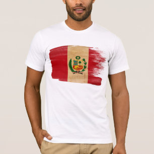 Camiseta T-shirt da bandeira de Peru
