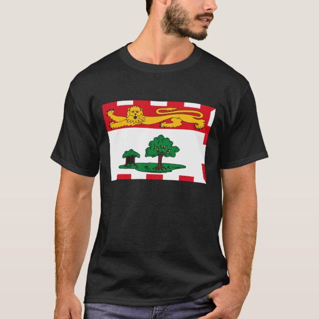 Camiseta T-shirt da bandeira de Prince Edward Island (Frente)