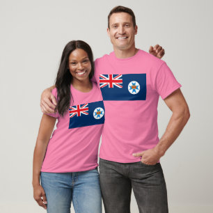 Camiseta T-shirt da bandeira de Queensland
