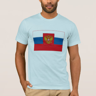 Camiseta T-shirt da bandeira de Rússia