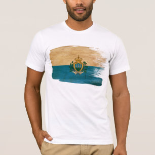Camiseta T-shirt da bandeira de San Marino