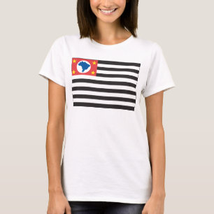 Camiseta T-shirt da bandeira de Sao Paulo