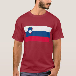 Camiseta T-shirt da bandeira de Slovenia