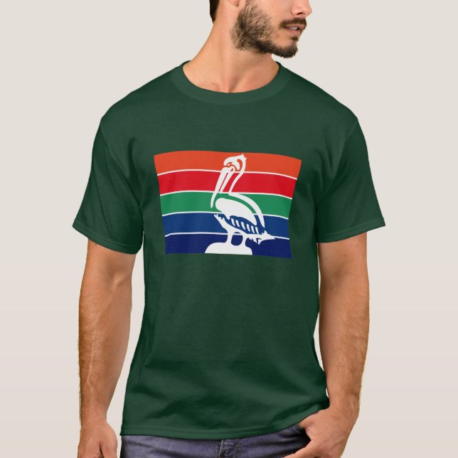 Camiseta T-shirt da bandeira de St Petersburg (Frente)