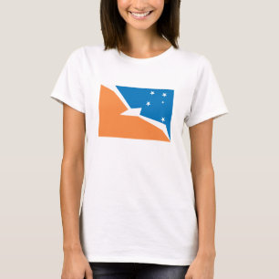 Camiseta T-shirt da bandeira de Terra do Fogo