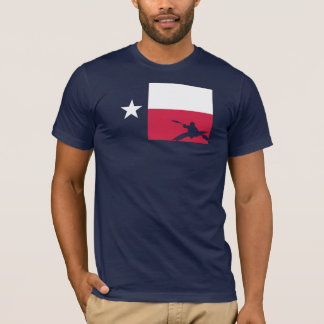Camiseta T-shirt da bandeira de Texas - caiaque