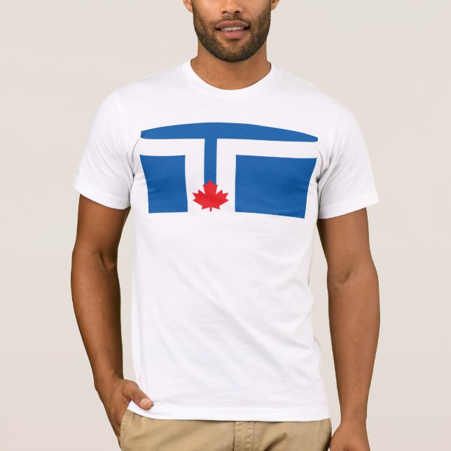 Camiseta T-shirt da bandeira de Toronto (Frente)