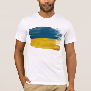 Camiseta T-shirt da bandeira de Ucrânia