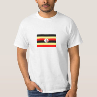 Camiseta T-shirt da bandeira de Uganda