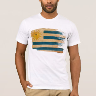Camiseta T-shirt da bandeira de Uruguai