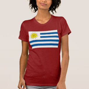 Camiseta T-shirt da bandeira de Uruguai