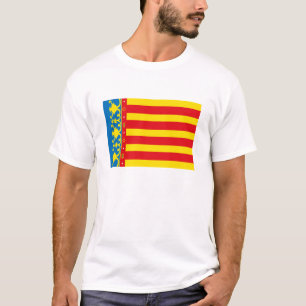 Camiseta T-shirt da bandeira de Valência
