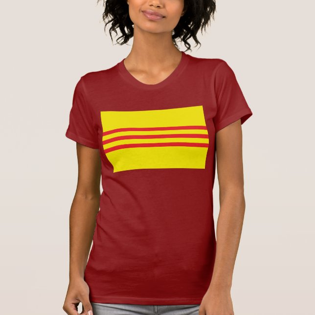 Camiseta T-shirt da bandeira de Vietnam sul (Frente)