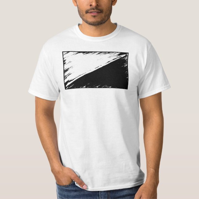 Camiseta t-shirt da bandeira do Anarcho-pacifismo (Frente)