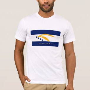 Camiseta T-shirt da bandeira do atol de Johnston